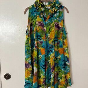 Japiur Sleveless Swing Tunic Top SZ L